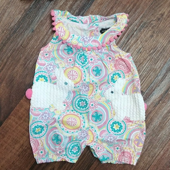 mud pie easter romper